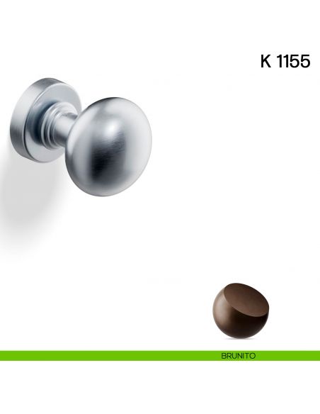 Pomolo per porta K 1155 girevole Valli collezione Lab brunito