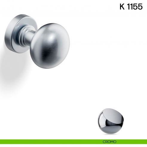Pomolo per porta K 1155 girevole Valli collezione Lab cromo
