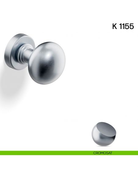 Pomolo per porta K 1155 girevole Valli collezione Lab cromosat