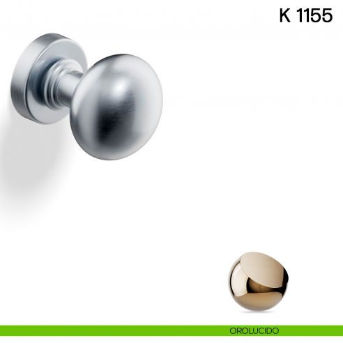 Pomolo per porta K 1155 girevole Valli collezione Lab orolucido