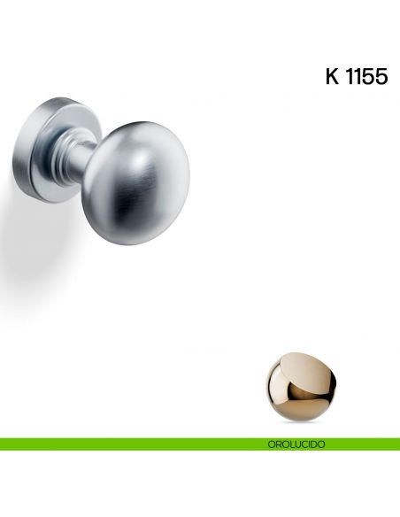 Pomolo per porta K 1155 girevole Valli collezione Lab orolucido