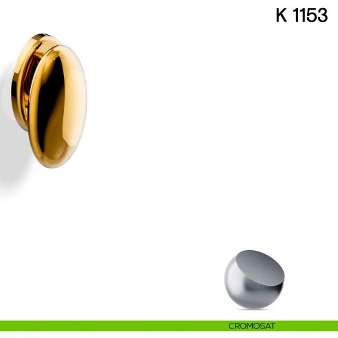 Pomolo per porta K 1153 fisso Valli collezione Lab cromosat