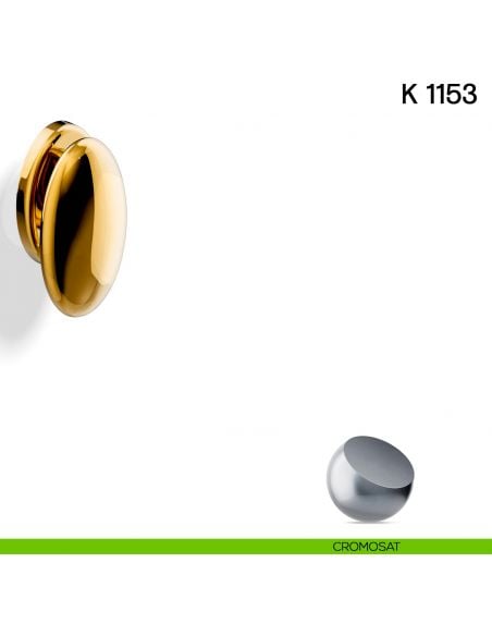 Pomolo per porta K 1153 fisso Valli collezione Lab cromosat