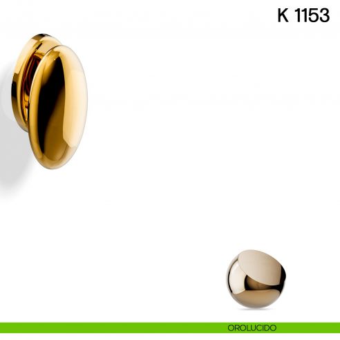 Pomolo per porta K 1153 fisso Valli collezione Lab orolucido