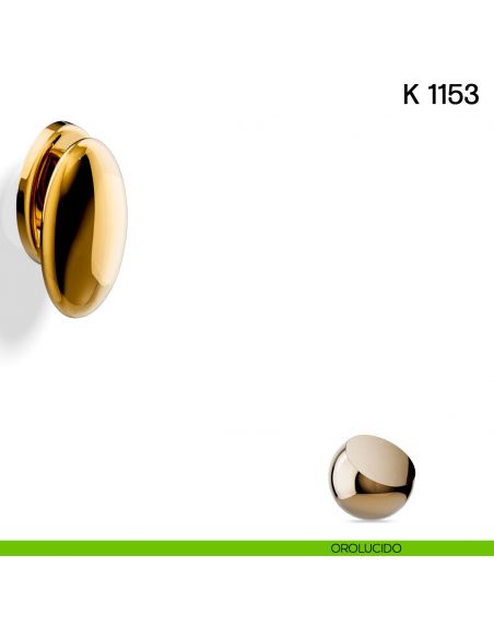 Pomolo per porta K 1153 fisso Valli collezione Lab orolucido