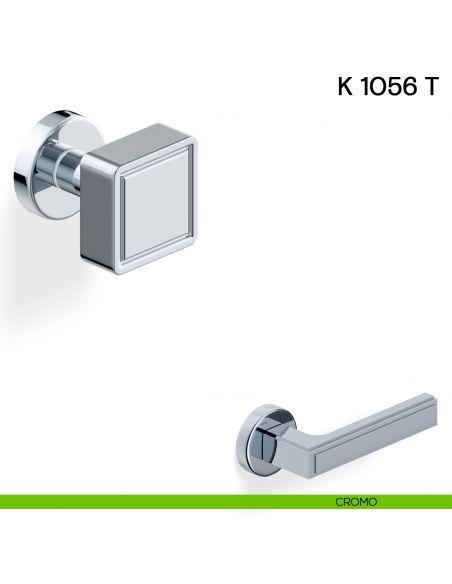 Pomolo per porta K 1056 T girevole Valli collezione Lab cromo