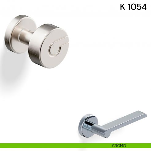 Pomolo girevole per porta K 1054 Valli collezione Lab cromo