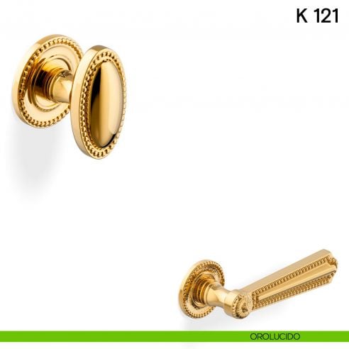 Pomolo per porta K 121 girevole Valli collezione Lab orolucido