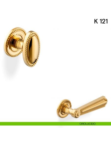 Pomolo per porta K 121 girevole Valli collezione Lab orolucido