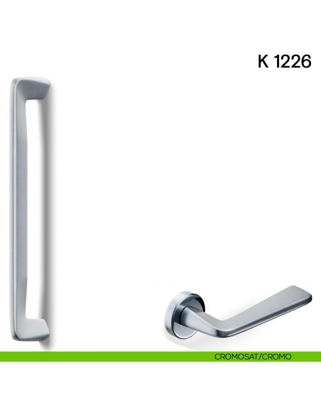 Maniglione per porta K 1226 Valli collezione Fusital cromosat - cromo