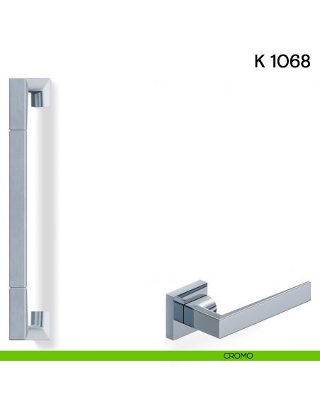 Maniglione per porta K 1068 Valli collezione Fusital cromo