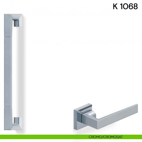 Maniglione per porta K 1068 Valli collezione Fusital cromo - cromosat