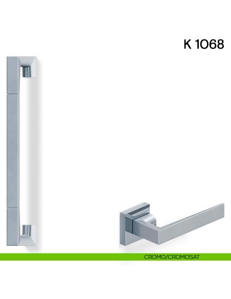 Maniglione per porta K 1068 Valli collezione Fusital cromo - cromosat