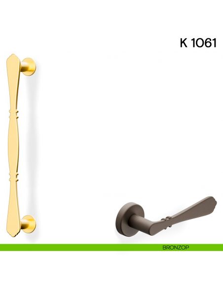 Maniglione per porta K 1061 Valli collezione Fusital bronzop