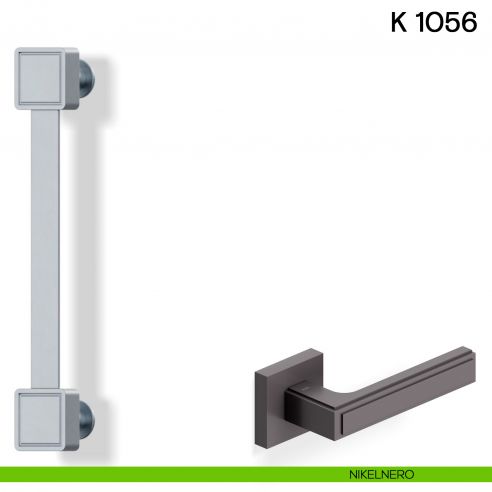 Maniglione per porta K 1056 Valli collezione Lab nikelnero