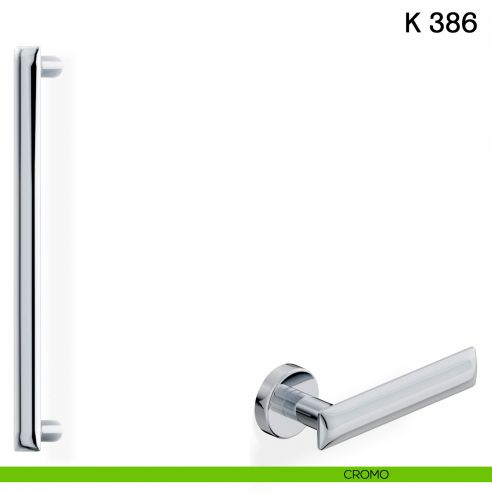 Maniglione per porta K 386 Valli collezione Fusital cromo