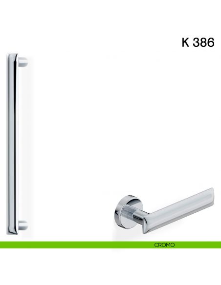 Maniglione per porta K 386 Valli collezione Fusital cromo