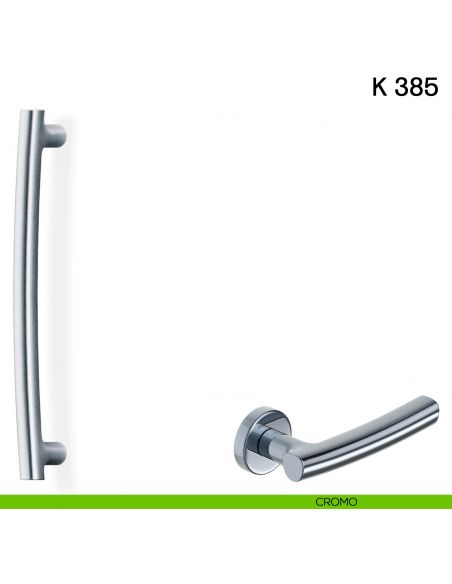 Maniglione per porta K 385 Valli collezione Fusital cromo