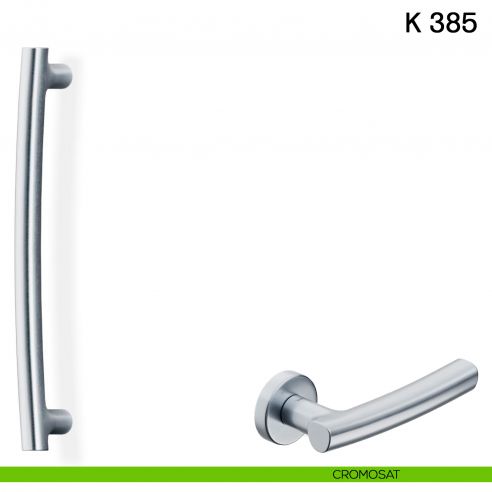 Maniglione per porta K 385 Valli collezione Fusital cromosat