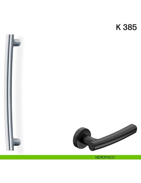 Maniglione per porta K 385 Valli collezione Fusital neropaco