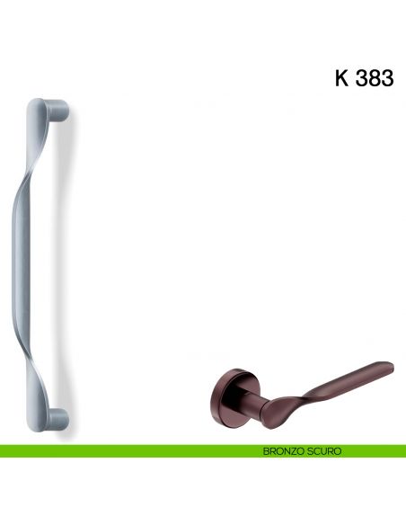 Maniglione per porta K 383 Valli collezione Fusital bronzo scuro