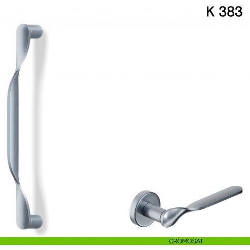 Maniglione per porta K 383 Valli collezione Fusital cromosat