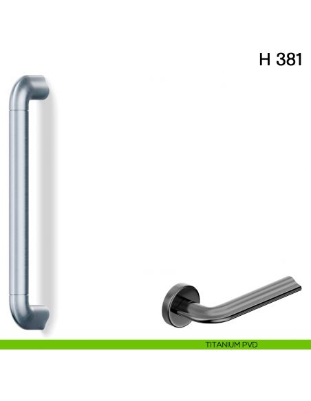 Maniglione per porta K 381 Valli collezione Fusital titanium pvd
