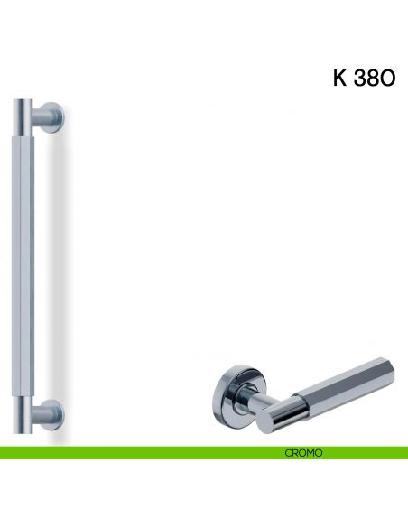 Maniglione per porta K 380 Valli collezione Fusital cromo