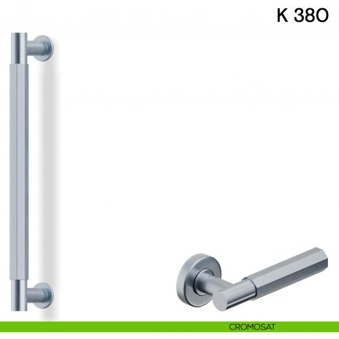 Maniglione per porta K 380 Valli collezione Fusital cromosat