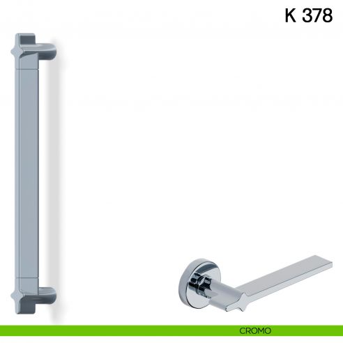 Maniglione per porta K 378 Valli collezione Fusital cromo