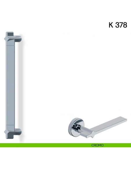 Maniglione per porta K 378 Valli collezione Fusital cromo