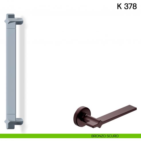 Maniglione per porta K 378 Valli collezione Fusital bronzo scuro