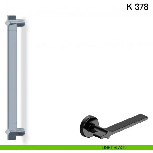 Maniglione per porta K 378 Valli collezione Fusital lightblack
