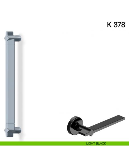 Maniglione per porta K 378 Valli collezione Fusital lightblack