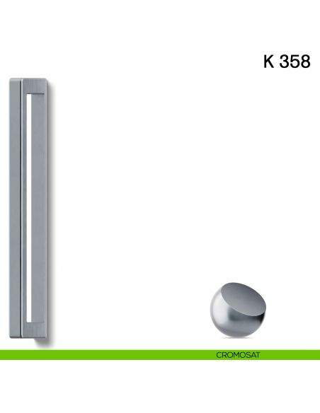 Maniglione per porta K 358 Valli collezione Fusital cromosat