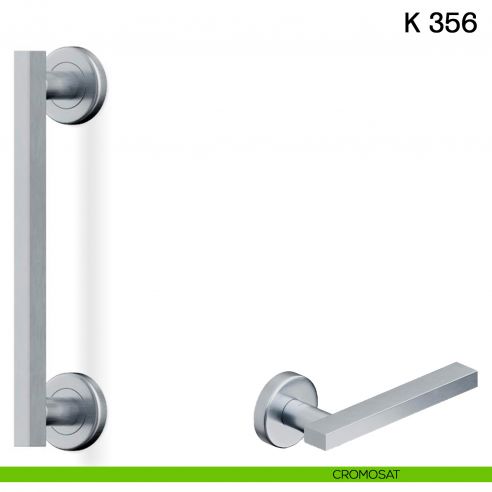 Maniglione per porta K 356 Valli collezione Fusital cromosat