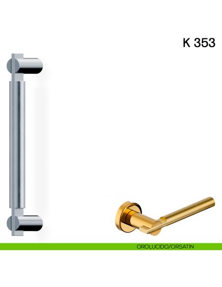 Maniglione per porta K 353 Valli collezione Fusital oro lucido -orsatin