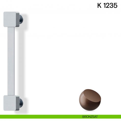 Maniglione per porta K 1235 Valli collezione Lab bronzsat