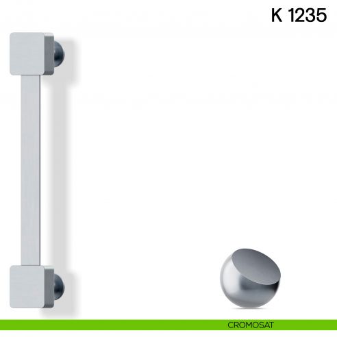 Maniglione per porta K 1235 Valli collezione Lab cromosat