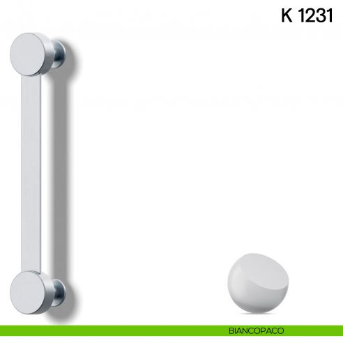 Maniglione per porta K 1231 Valli collezione Lab biancopaco