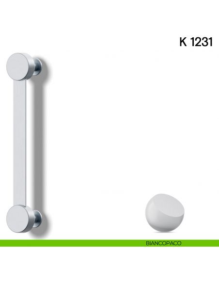 Maniglione per porta K 1231 Valli collezione Lab biancopaco
