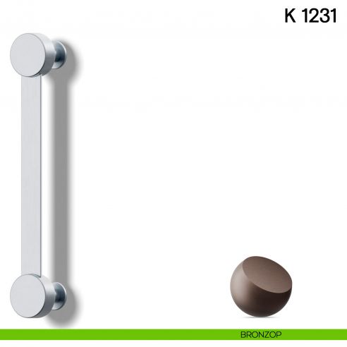 Maniglione per porta K 1231 Valli collezione Lab bronzop