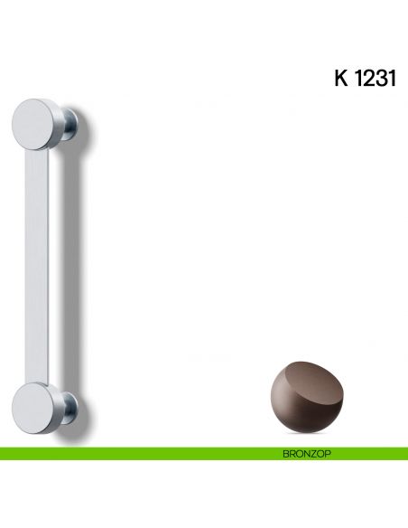 Maniglione per porta K 1231 Valli collezione Lab bronzop