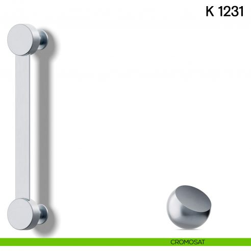 Maniglione per porta K 1231 Valli collezione Lab cromosat