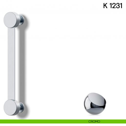Maniglione per porta K 1231 Valli collezione Lab cromo