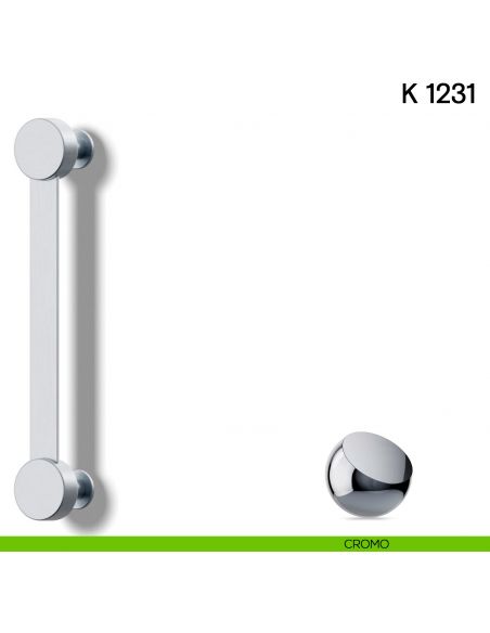 Maniglione per porta K 1231 Valli collezione Lab cromo