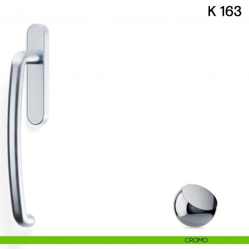 Maniglione per alzante scorrevole K 163 Valli collezione Lab cromo