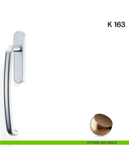 Maniglione per alzante scorrevole K 163 Valli collezione Lab ottone naturale