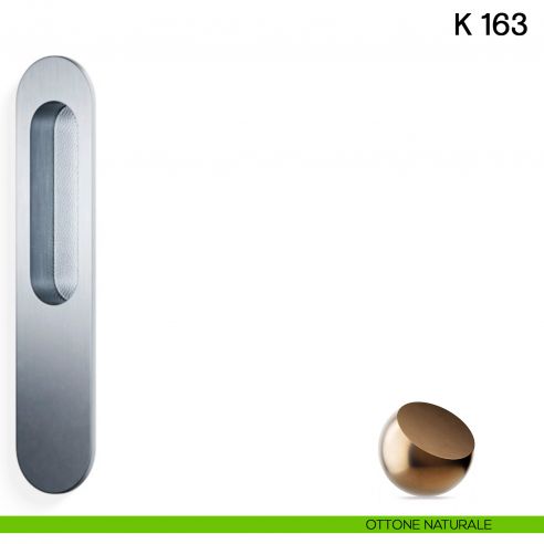Nicchia cieca ad incasso K 163 PL N Valli collezione Lab ottone naturale