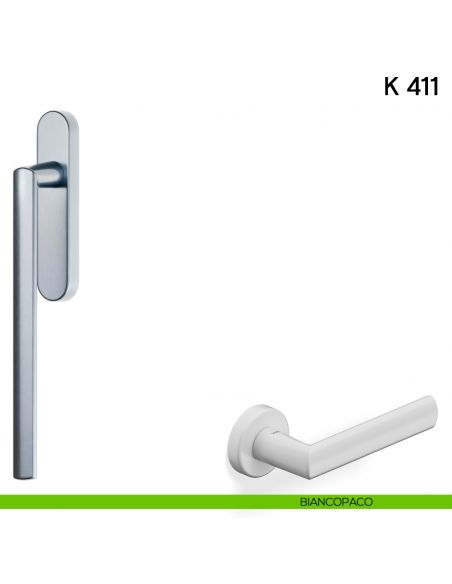 Maniglione per alzante scorrevole K 411 Valli collezione Lab biancopaco